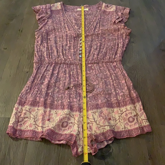 Spell Dahlia Playsuit in Mulberry - Picture 10 of 14